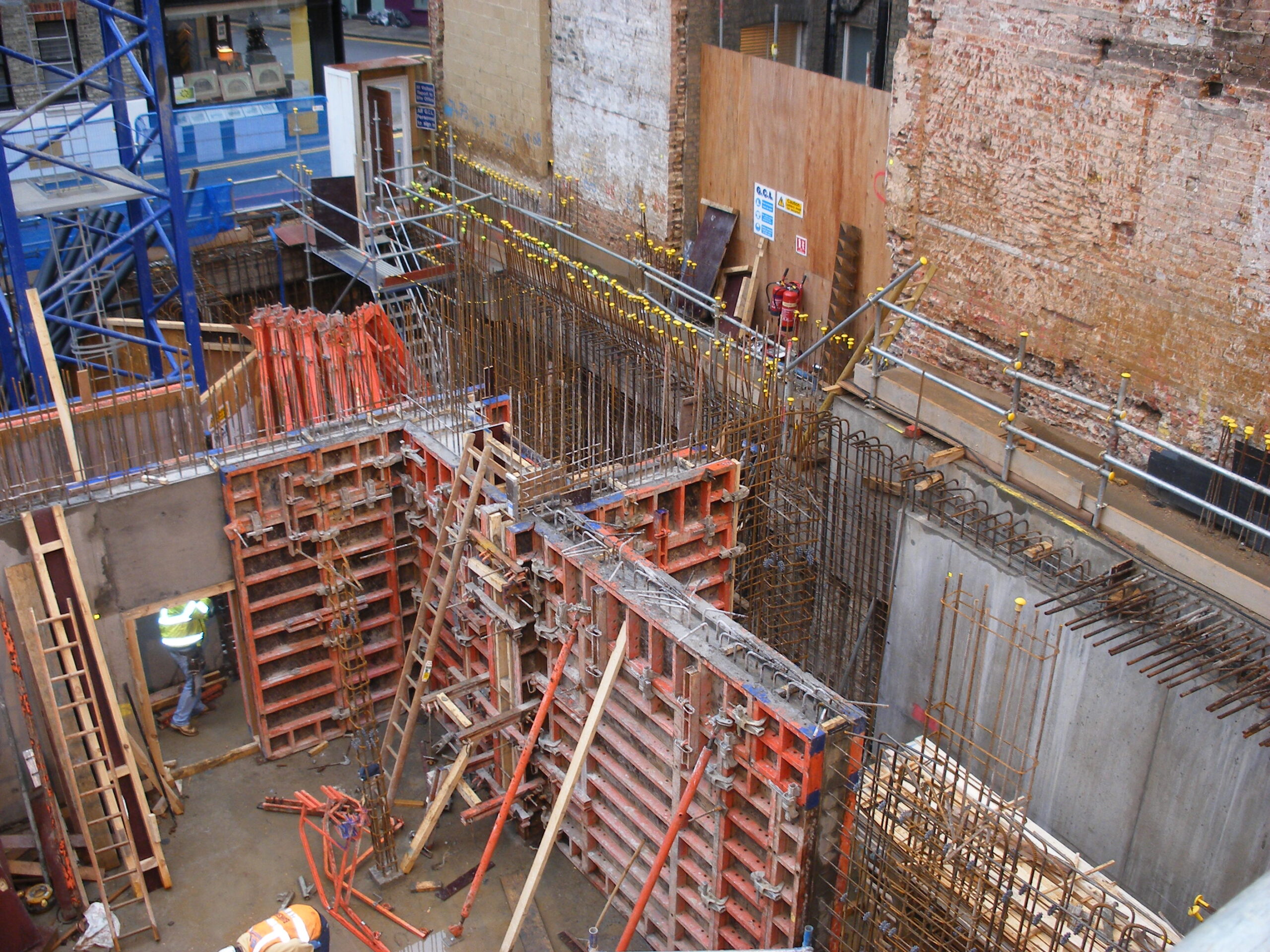 Kensington Church Street basement construction